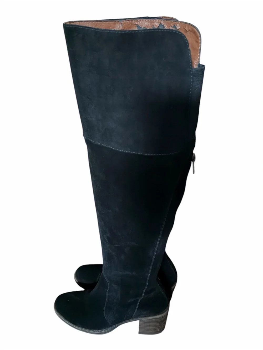 Woman’s Lucky Brand Black Over-the-Knee Suede Boots